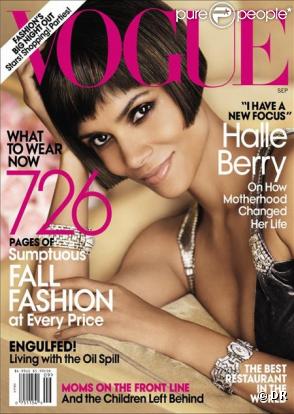 Halle Berry en couverture de Vogue du mois de septembre 2010