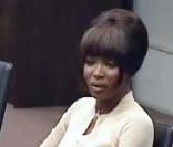 Naomi Campbell témoigne au procès de Charles Taylor à La Haye, le 5 août 2010