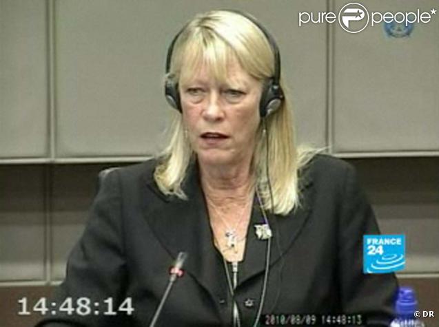 Carole white, ex-agent de Naomi Campbell, témoigne au procès de Charles Taylor, à La Haye, le 9 août 2010.