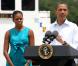 Barack Obama participe à une réunion, en compagnie de son épouse Michelle, avec le maire de Panama City le 14 août 2010