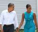 Barack Obama participe à une réunion, en compagnie de son épouse Michelle, avec le maire de Panama City le 14 août 2010