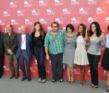 L'équipe du film Miral lors du festival de Venise le 2 septembre 2010