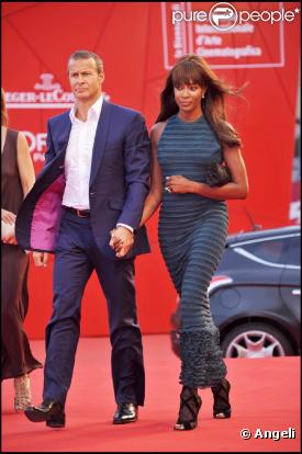 Vladimir Doronin et Naomi Campbell, à l'occasion de la présentation de  Miral , dans le cadre de la 67e Mostra de Venise, le 2 septembre 2010.