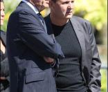 Les obsèques de Laurent Fignon ont eu lieu au crématorium du Père-Lachaise le 3 septembre 2010, dans une atmosphère de recueillement profond. Daniel Bilalian et Thierry Adam. 