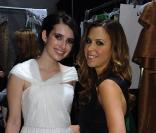 Monique Lhuillier et Emma Roberts lors du défilé Monique Lhuillier à New York, le 13 septembre 2010 