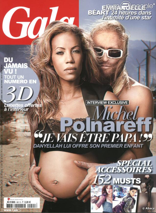 Michel Polnareff et sa bien-aimée Danyellah en couverture de Gala 