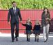 Letizia et Felipe d'Espagne accompagnent leurs fillettes Leonor et Sofia à l'école pour la rentrée des classes. 15/09/2010