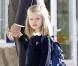 Letizia et Felipe d'Espagne accompagnent leurs fillettes Leonor et Sofia à l'école pour la rentrée des classes. 15/09/2010