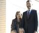 Letizia et Felipe d'Espagne accompagnent leurs fillettes Leonor et Sofia à l'école pour la rentrée des classes. 15/09/2010