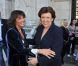 Stéphanie Fugain et Roselyne Bachelot à l'inauguration de l'opération Coeur de vies, le 22 septembre 2010.
