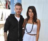 M. Pokora et Karine Ferri à l'inauguration de l'opération Coeur de vies, le 22 septembre 2010.