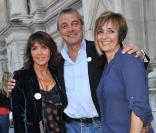 Stéphanie Fugain, Pierre Lemarchal et Laurence Lemarchal à l'inauguration de l'opération Coeur de vies, le 22 septembre 2010, à Paris. 