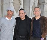 Laurent Baffie, Thierry Ardisson et Laurent Ruquier à l'inauguration de l'opération Coeur de vies, le 22 septembre 2010.