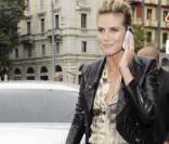 Heidi Klum lors du défilé Cavalli le 27/09/10 