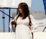 Penélope Cruz sur le tournage de Pirates des Caraïbes