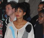Sonia Rolland au premier rang du défilé Junko Shimada