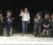 Sarah Burton lors du défilé Alexander McQueen à Paris, le 5 octobre 2010