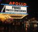 Prince donnait jeudi 14 octobre une conférence de presse... spéciale à l'Apollo Theater, à New York.