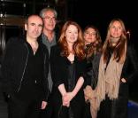 Philippe Harel, Gérard Camy, Miranda Otto, Sophie Guillemin et Collette Dinnigan, à l'occasion des douzièmes Rencontres Internationales du Cinéma des Antipodes, à Saint-Tropez, en octobre 2010.
