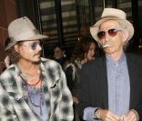 Johnny Depp et Keith Richards à Londres en septembre 2010