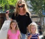 Denise Richards et ses filles Sam et Lola Rose, nées de son union avec Charlie Sheen