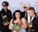 Cérémonie des Bambi Awards, à Potsdam, le 11 novembre 2010 : Beth Ditto et Karl Lagerfeld 