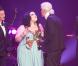 Cérémonie des Bambi Awards, à Potsdam, le 11 novembre 2010 : Beth Ditto et Karl Lagerfeld 
