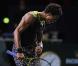 Des images de la demi-finale opposant Gaël Monfils à Roger Federer lors du Masters Series de Paris-Bercy qui a vu la victoire du Français sur le score de 7-6/6-7/7-6, à Paris, le 13 novembre 2010.