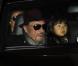 Johnny Hallyday et son épouse Laeticia sont de retour à Paris. Ils rentrent de Los Angeles, avec Jade, Joy et Mamy Rock. 27/11/2010