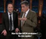 Arthur et Craig Ferguson dans le Late late Show sur CBS.