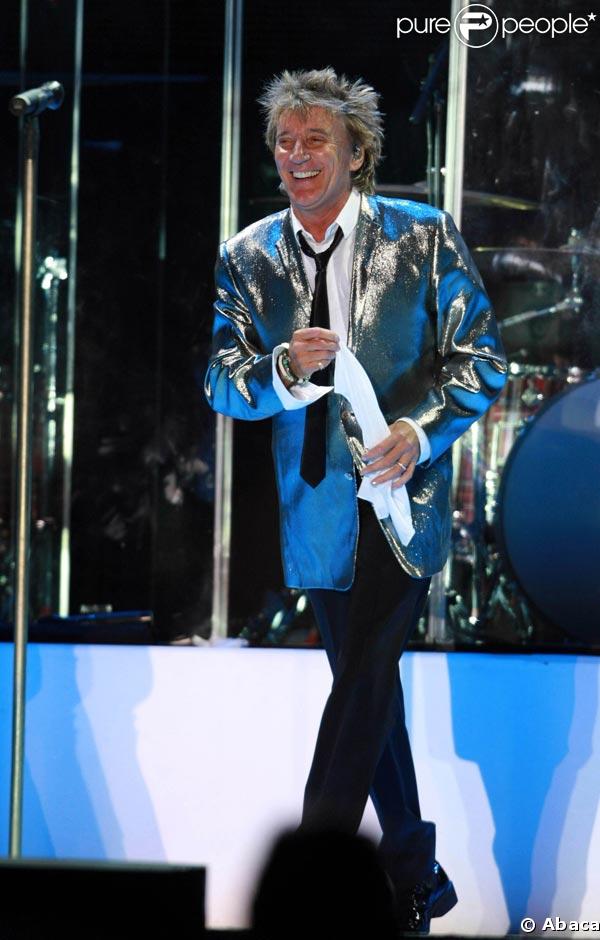 Rod Stewart, une bête de scène de 63 ans !