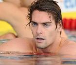 Les ténors de la natation française ont fait, dans l'ensemble, leur rentrée à l'occasion des championnats de France en petit bassin, qui se déroulent à Chartres les 3, 4 et 5 décembre 2010. Photo : Camille Lacourt. 