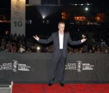 Christophe Lambert place Jemaâ El Fna pour présenter son film Greystoke dans le cadre du Festival International du Film de Marakech le 4 décembre 2010