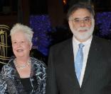 Francis Ford Coppola et sa femme à l'occasion du 10e Festival International du Film de Marrakech, au Maroc, le 5 décembre 2010.