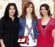 Marjane Satrapi, Emmanuelle Seigner et Hiam Abbass, membres du jury courts métrages du 10e Festival International du Film de Marrakech, à Marrakech, le 5 décembre 2010.