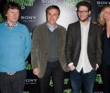 <p>Cameron Diaz, le réalisateur Michel Gondry, Christopher Waltz et Seth Rogen lors du photocall pour le film The Green Hornet à l\'Hôtel Royal Monceau à Paris le 9 décembre 2010</p>