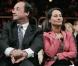 François Hollande et son ex-compagne Ségolène Royal, lors d'un meeting en mai 2007.
