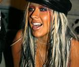 Christina Aguilera en août 2002 à une fête post-MTV Video Awards 