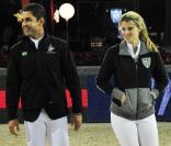 Athina Onassis et son époux Doda, aux Gucci Masters, à Villepinte, le 3 décembre 2010.