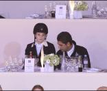 Doda et Athina Onassis, aux Gucci Masters, à Villepinte, le 3 décembre 2010.