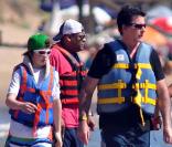 Cyndi Lauper, son mari David Thorton, leur fils Declyn Wallace et quelques amis sont en vacances sur la plage de Punta Del Este en Uruguay le 26 décembre 2010
