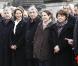 Ségolène Royal, Mazarine Pingeot et Martine Aubry lors de la commémoration du 15e anniversaire de la mort de François Mitterrand à Jarnac le 8 janvier 2011