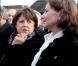 Martine Aubry et Ségolène Royal lors de la commémoration du 15e anniversaire de la mort de François Mitterrand à Jarnac, le 8 janvier 2011