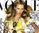 Le mannequin Lara Stone fait la couverture du Vogue français, avril 2010.