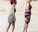 Rihanna, déchaînée, décompresse sur une plage de la Barbade avec des amis. Décembre 2010