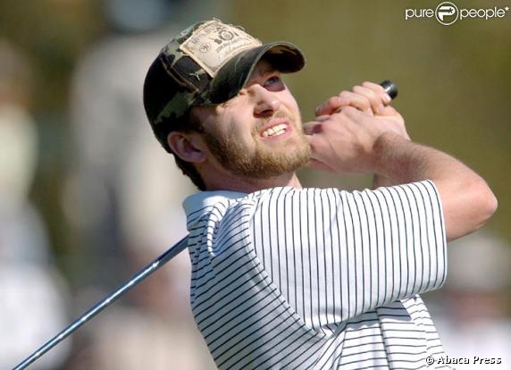 Justin Timberlake lors d'un pro-am de golf