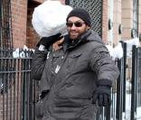 Hugh Jackman et ses enfants Oscar et Ava sont dans les rues de New York le 27 janvier 2011