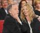 Fabrice Luchini et Sandrine Kiberlain lors de l'enregistrement de Vivement Dimanche, émission diffusée le 6 février 2011 sur France 2