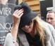 Kate Moss sort de la brasserie Lipp à Paris, le 4 février 2011.