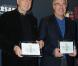 Alain Sarde et Robert Benmussa lors du déjeuner des nominés des César le 5 février 2011